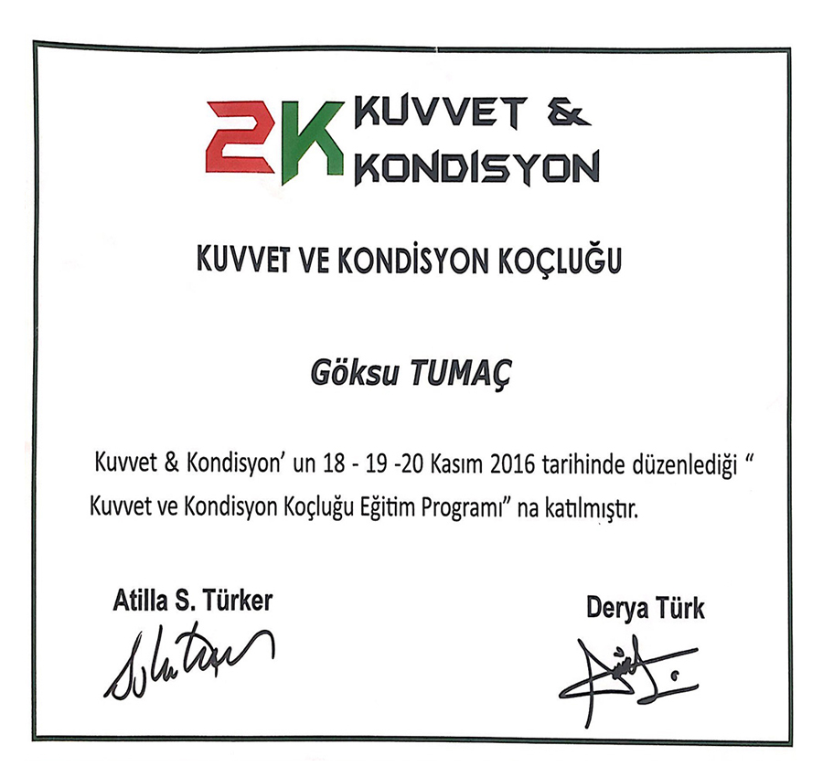 2K KUVVET & KONDİSYON