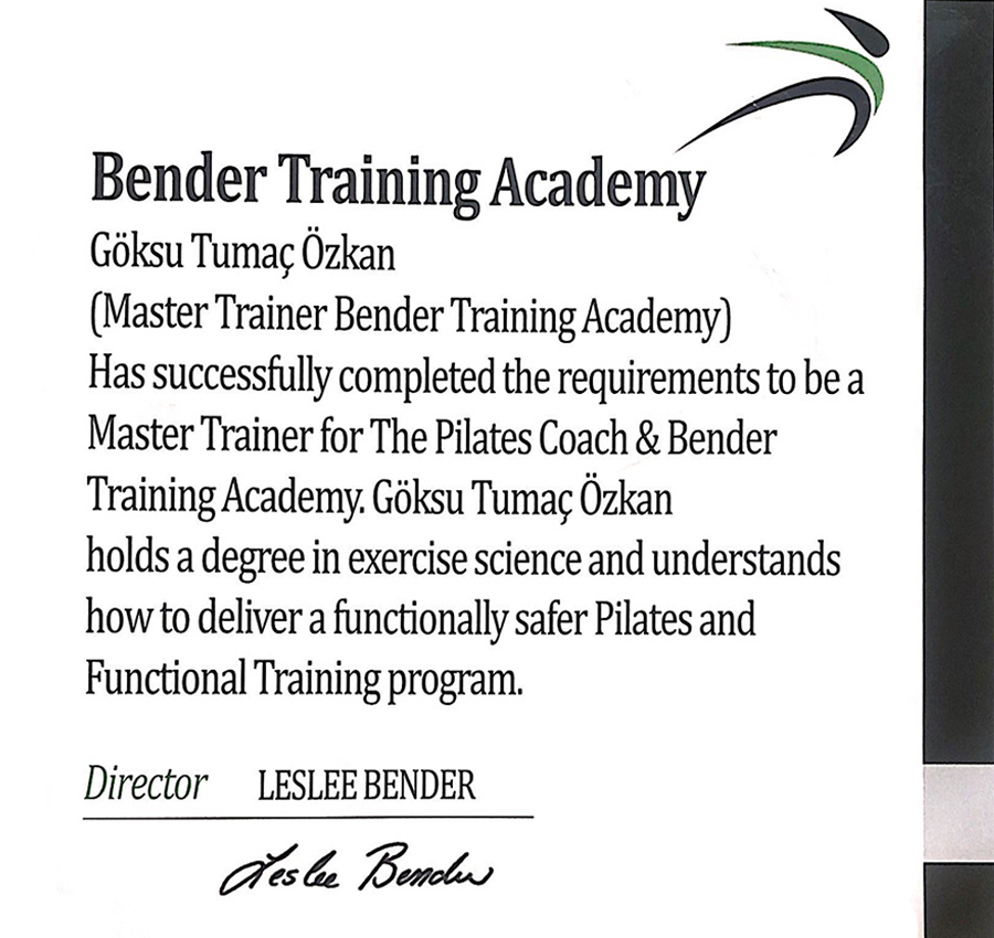 BENDER TRAINING ACADEMY