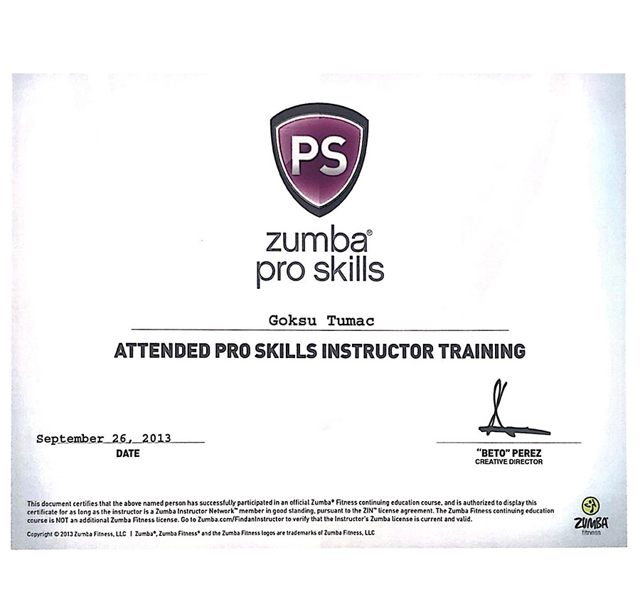 ZUMBA PRO SKILLS